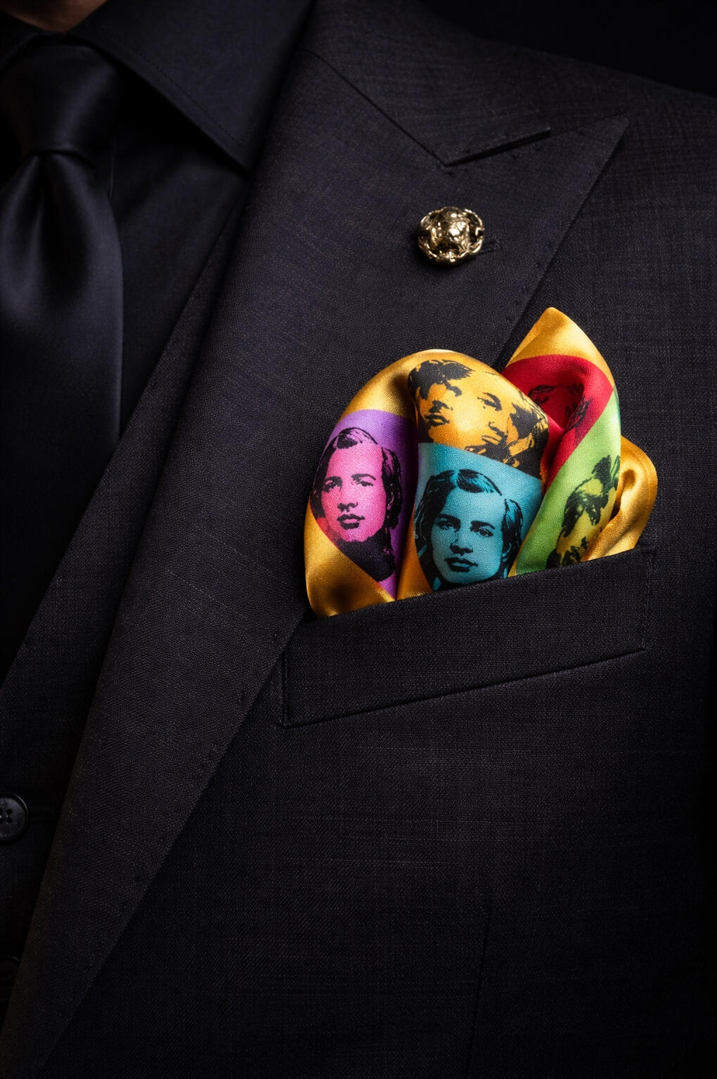 Warhol on a pocket square